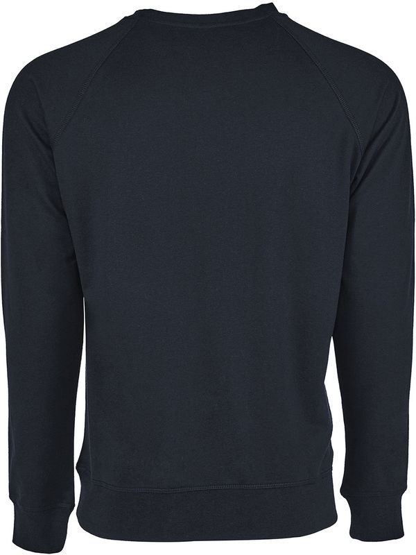 Am image of a Custom Next Level Unisex Laguna French Terry Raglan Sweatshirt in Midnight Navy!