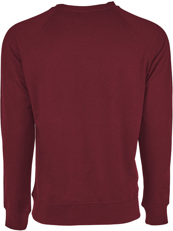 Am image of a Custom Next Level Unisex Laguna French Terry Raglan Sweatshirt in Cardinal!