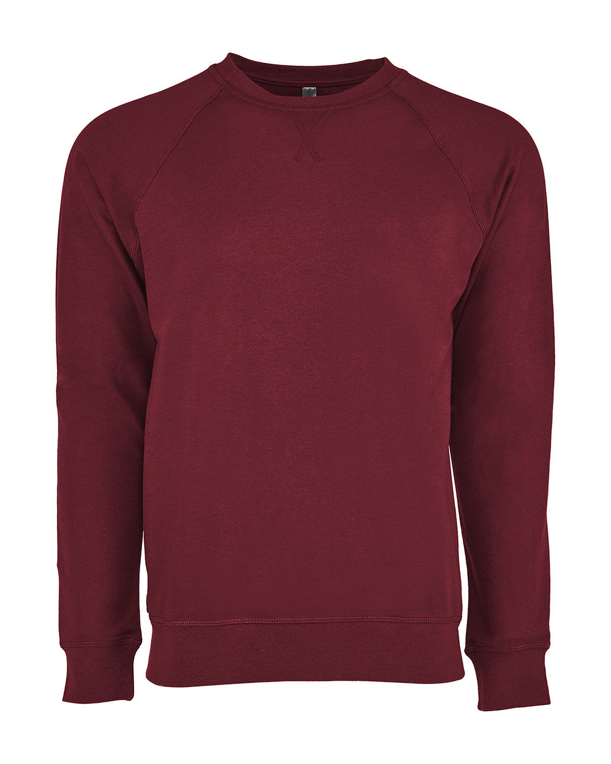 Next Level Unisex Laguna French Terry Raglan Sweatshirt in Cardinal