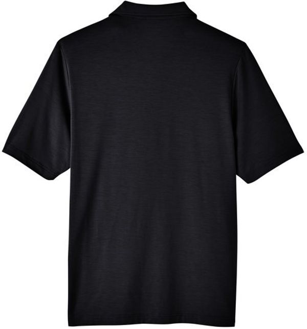 Am image of a Custom North End Men's Jaq Snap Up Stretch Performance Polo in Black!