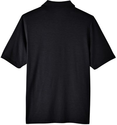 Am image of a Custom North End Men's Jaq Snap Up Stretch Performance Polo in Black!