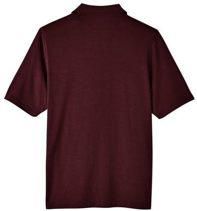 Am image of a Custom North End Men's Jaq Snap Up Stretch Performance Polo in Burgundy!
