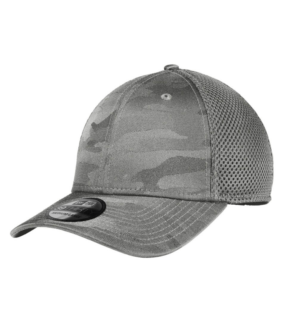 New Era Tonal Camo Stretch Tech Mesh Cap in Grey Camo
