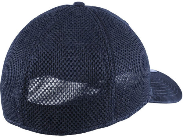 Am image of a Custom New Era Tonal Camo Stretch Tech Mesh Cap in Navy Camo!