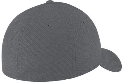 Am image of a Custom New Era Diamond Era Stretch Cap in Graphite!