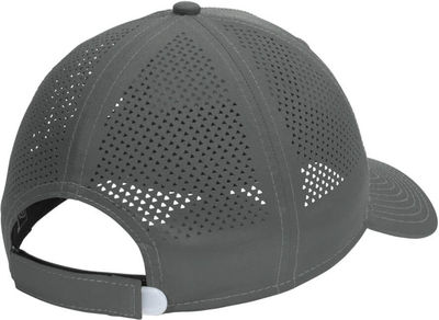 Am image of a Custom New Era Perforated Performance Cap in Graphite!