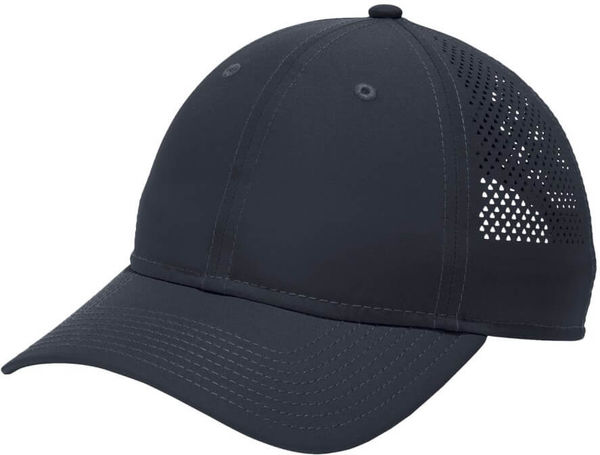 Am image of a Custom New Era Perforated Performance Cap in Navy!