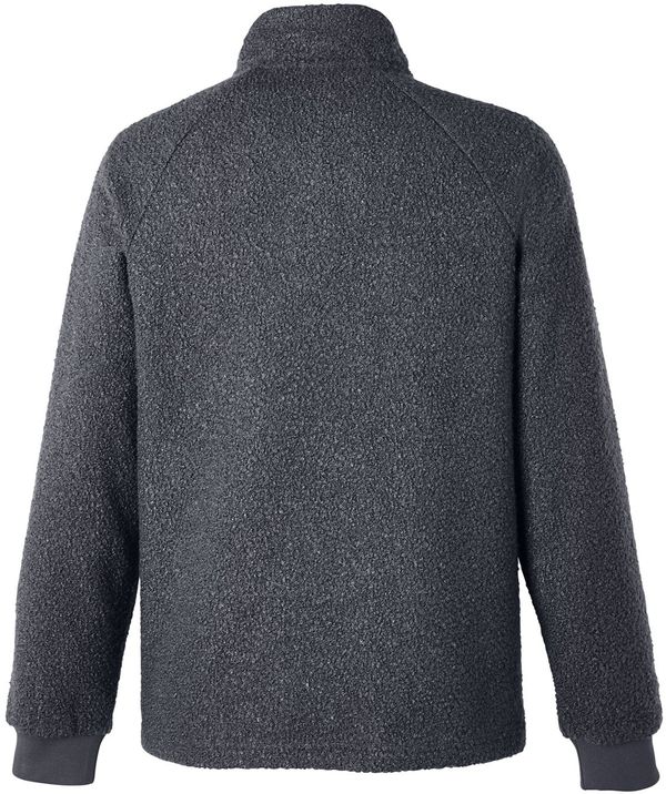Am image of a Custom North End Men's Aura Sweater Fleece Quarter Zip in CARBON/ CARBON!