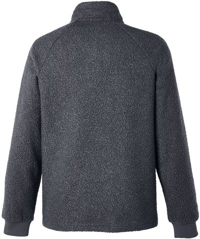 Am image of a Custom North End Men's Aura Sweater Fleece Quarter Zip in CARBON/ CARBON!