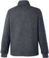 Am image of a Custom North End Men's Aura Sweater Fleece Quarter Zip in CARBON/ CARBON!
