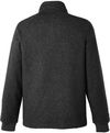 Am image of a Custom North End Men's Aura Sweater Fleece Quarter Zip in BLACK/ BLACK!