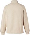 Am image of a Custom North End Men's Aura Sweater Fleece Quarter Zip in OATML HTHR/ TEAK!
