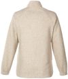 Am image of a Custom North End Ladies' Aura Sweater Fleece Quarter Zip in OATML HTHR/ TEAK!