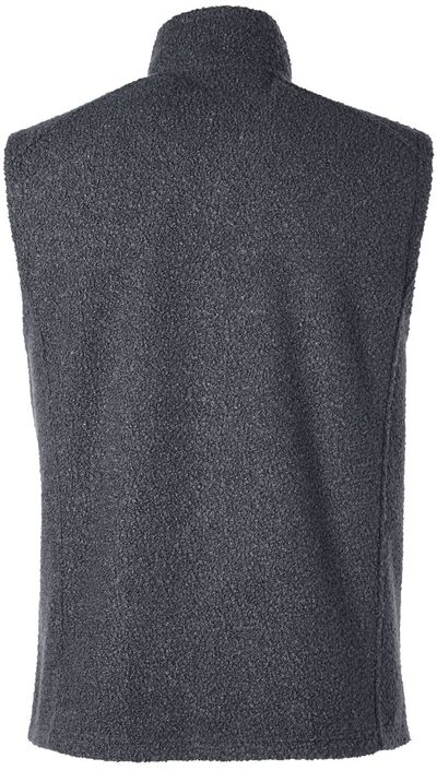 Am image of a Custom North End Men's Aura Sweater Fleece Vest in CARBON/ CARBON!
