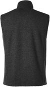 Am image of a Custom North End Men's Aura Sweater Fleece Vest in BLACK/ BLACK!