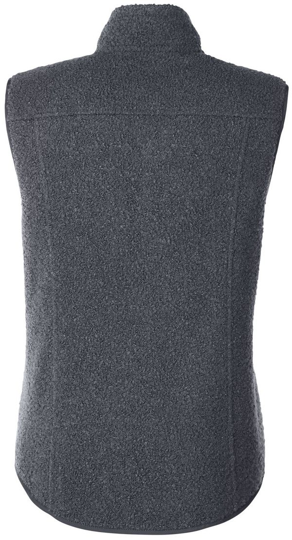 Am image of a Custom North End Ladies Aura Sweater Fleece Vest in Carbon!