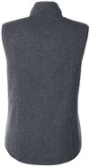 Am image of a Custom North End Ladies Aura Sweater Fleece Vest in Carbon!