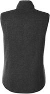 Am image of a Custom North End Ladies Aura Sweater Fleece Vest in Black!