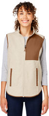 An image of a Custom North End Ladies Aura Sweater Fleece Vest!