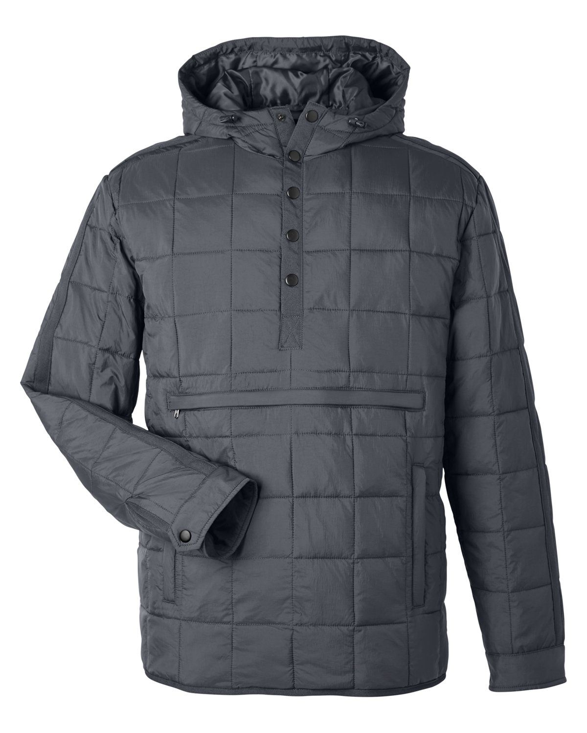 North End Unisex Aura Packable Anorak in Carbon