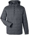 Am image of a Custom North End Unisex Aura Packable Anorak in Carbon!