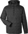 Am image of a Custom North End Unisex Aura Packable Anorak in Black!