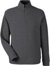 Am image of a Custom North End Mens Spirit Textured Quarter Zip in Black Heather!