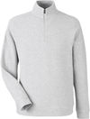 Am image of a Custom North End Mens Spirit Textured Quarter Zip in Platinum Heather!