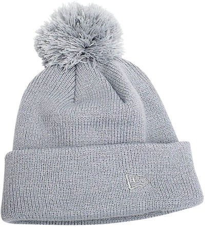 Am image of a Custom New Era Pom Pom Toque in Grey!