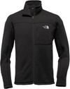 Am image of a Custom The North Face Sweater Fleece Jacket in Black Heather!