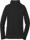 Am image of a Custom The North Face Sweater Fleece Ladies Jacket in Black Heather!