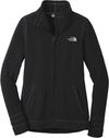 Am image of a Custom The North Face Sweater Fleece Ladies Jacket in Black Heather!