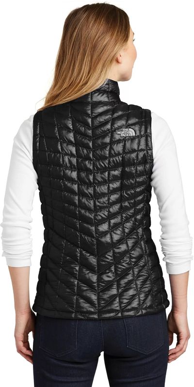 Am image of a Custom The North Face Thermoball Trekker Ladies Vest in Black!