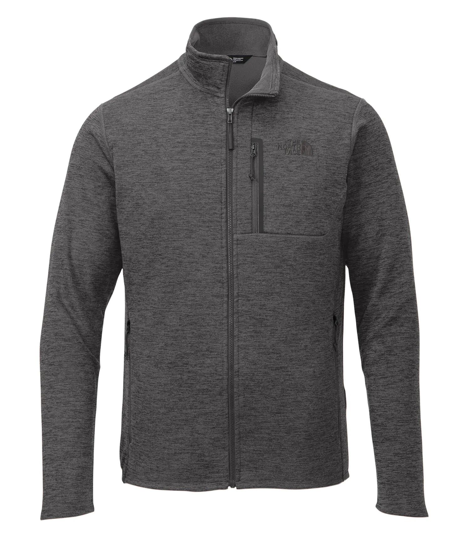 North Face Skyline Fleece Full Zip Jacket in Grey Heather