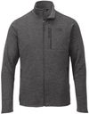 Am image of a Custom North Face Skyline Fleece Full Zip Jacket in Grey Heather!