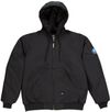 Am image of a Custom Berne Men's ICECAP Insulated Hooded Jacket in Black!