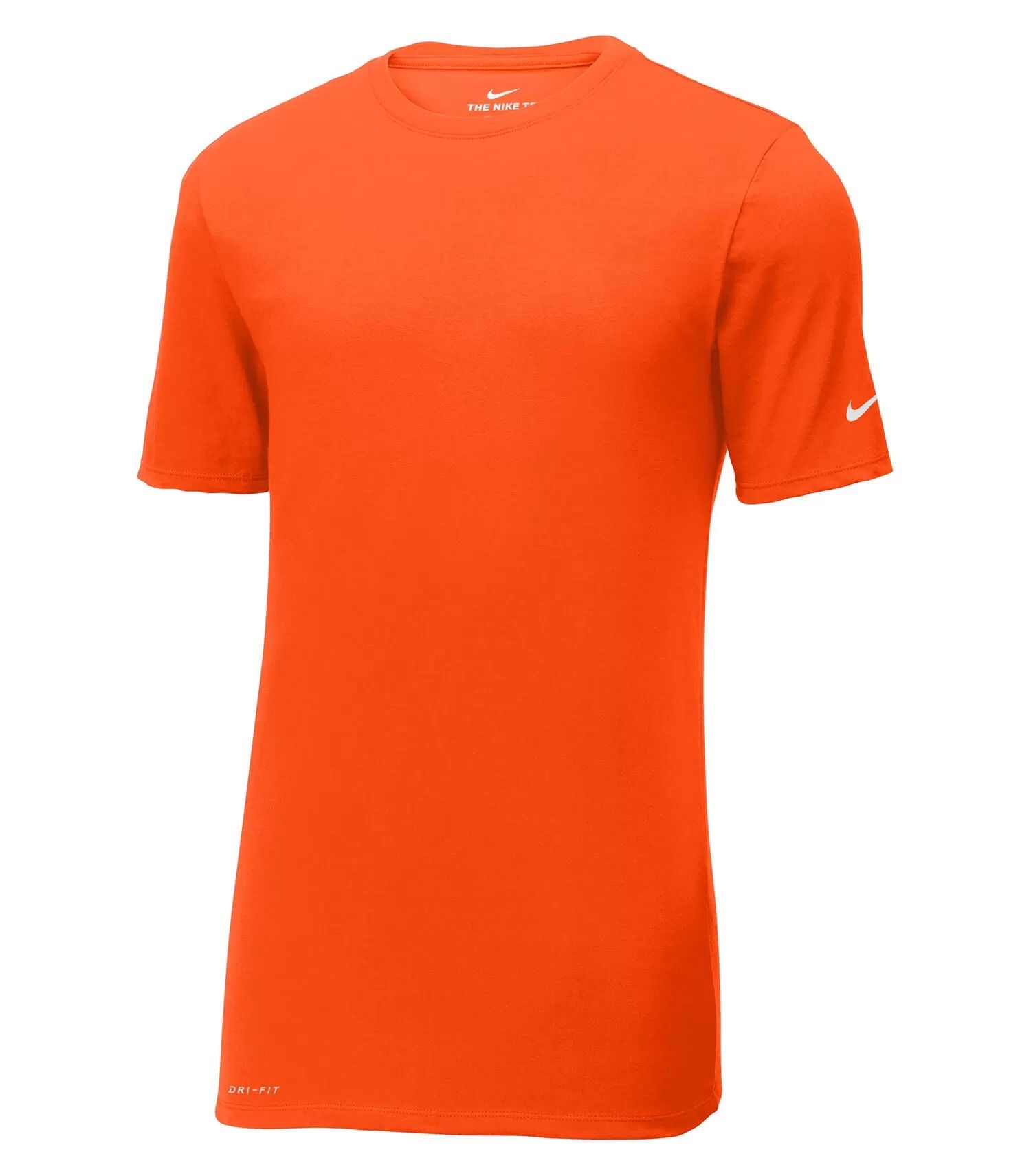 Nike Dri FIT Cotton Poly Tee in Brilliant Orange
