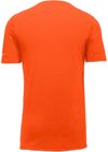Am image of a Custom Nike Dri FIT Cotton Poly Tee in Brilliant Orange!