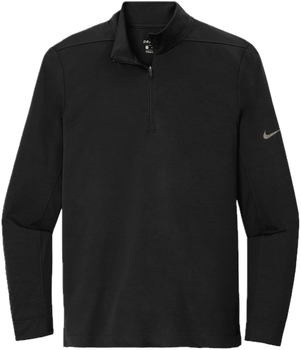 Am image of a Custom Nike Dry Half Zip Cover Up in Black!