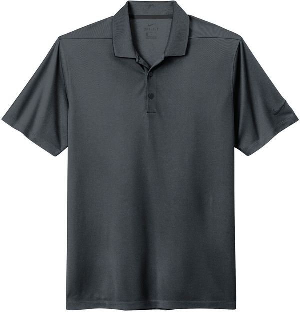 Am image of a Custom Nike DriFit Micro Pique Polo in Anthracite!