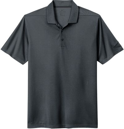 Am image of a Custom Nike DriFit Micro Pique Polo in Anthracite!