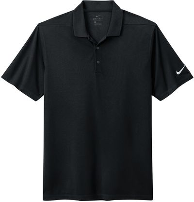 Am image of a Custom Nike DriFit Micro Pique Polo in Black!