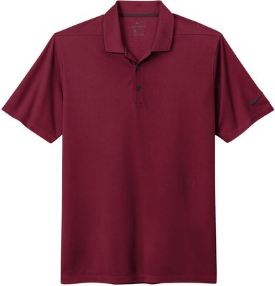 Am image of a Custom Nike DriFit Micro Pique Polo in Team Red!