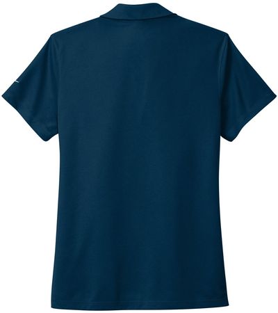 Am image of a Custom Nike Dri Fit Micro Pique Ladies Polo in Navy!