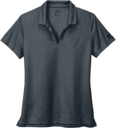 Am image of a Custom Nike Dri Fit Micro Pique Ladies Polo in Anthracite!