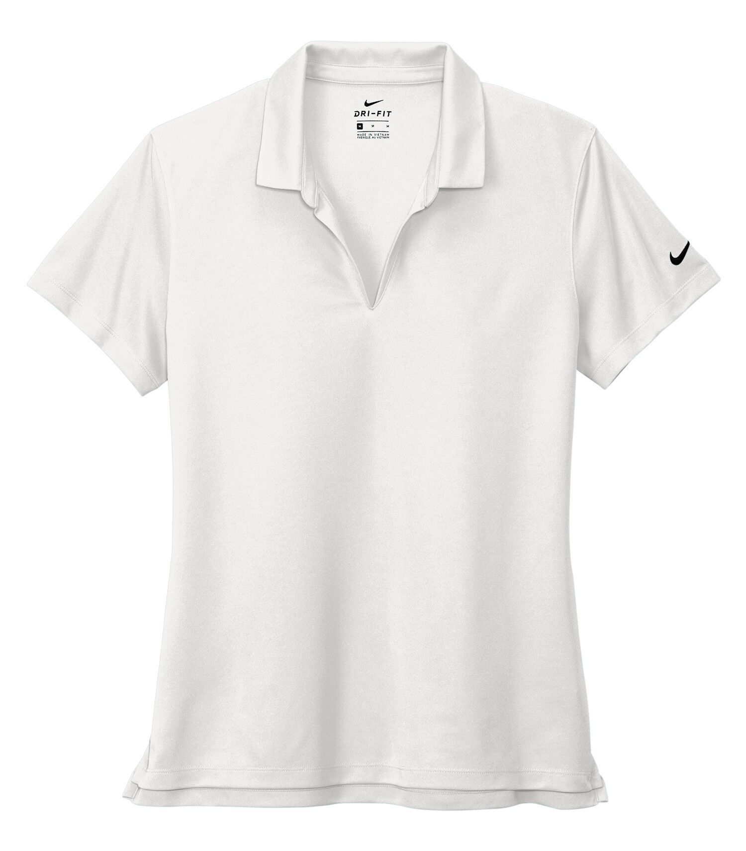 Nike Dri Fit Micro Pique Ladies Polo in White