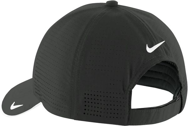 Am image of a Custom Nike Dri Fit Perforated Performance Cap in Anthracite!