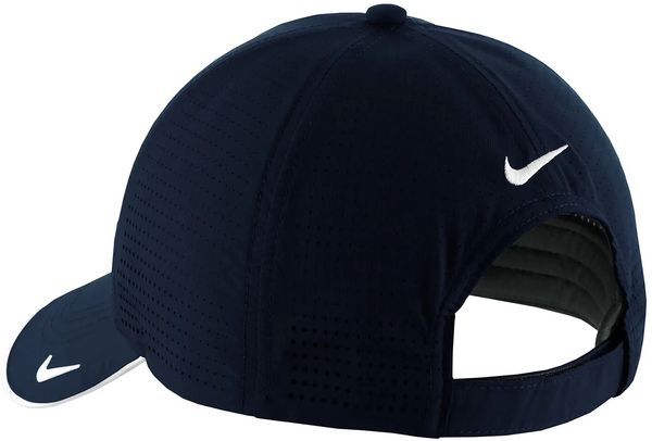 Am image of a Custom Nike Dri Fit Perforated Performance Cap in Navy!