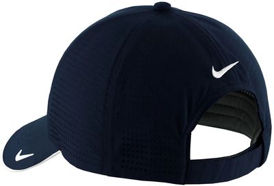 Am image of a Custom Nike Dri Fit Perforated Performance Cap in Navy!