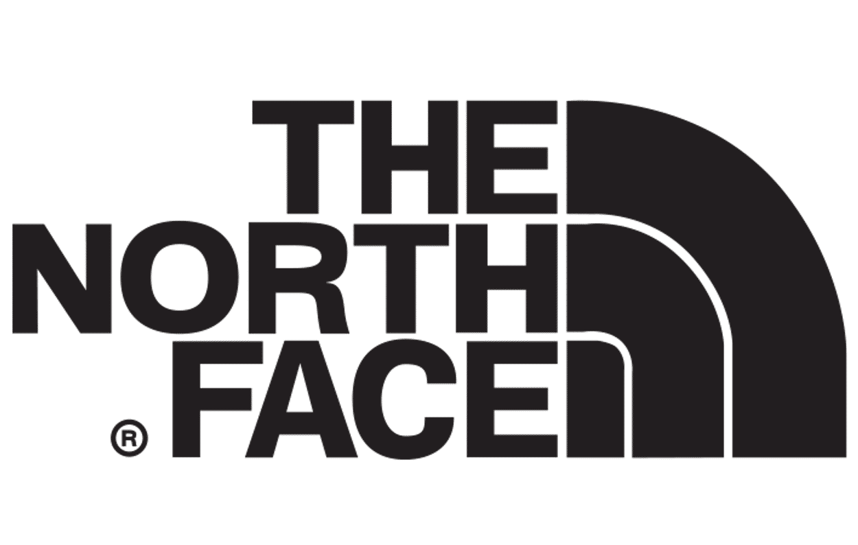 Brand logo for Northface, one of the many brands we offer